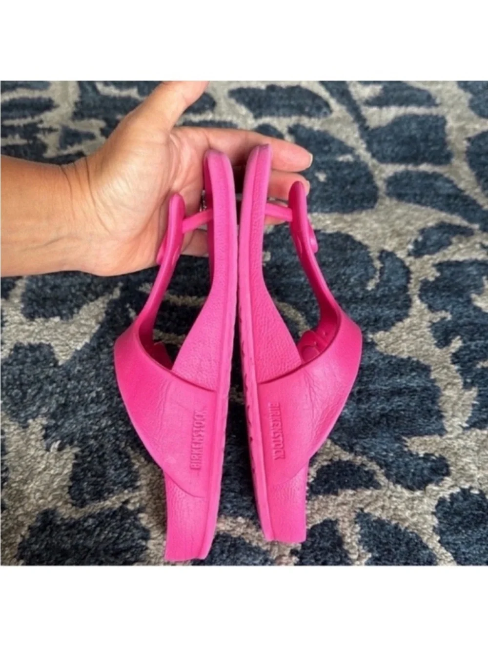 BIRKENSTOCK Girl/kids Eva Sandals/Slides Sz 2/EU33 Pink Rubber Plastic
